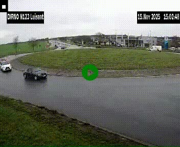 Webcam en périphérie de Chartres sur la N123, à hauteur de Luisant. Vue orientée vers Chartres