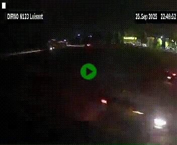 Webcam en périphérie de Chartres sur la N123, à hauteur de Luisant. Vue orientée vers Chartres
