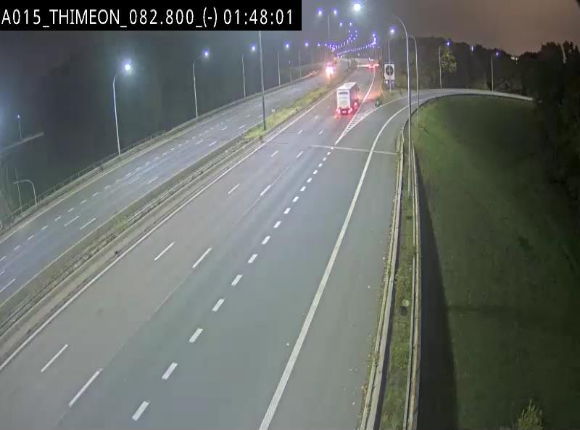 Caméra trafic Belgique - Thiméon - E42, jonction avec A54 (E420) direction La Louvière/Charleroi - BK 82.82