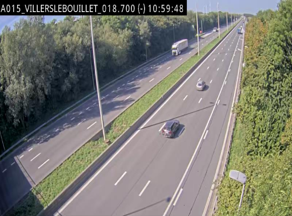 Webcam autoroute Belgique - Villers-le-Bouillet - E42 direction Liège - BK 18.7
