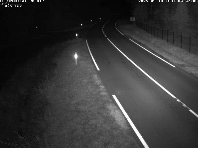 Webcam dans les Vosges dans la commune du Syndicat sur la D417 sur la route de Gerardmer