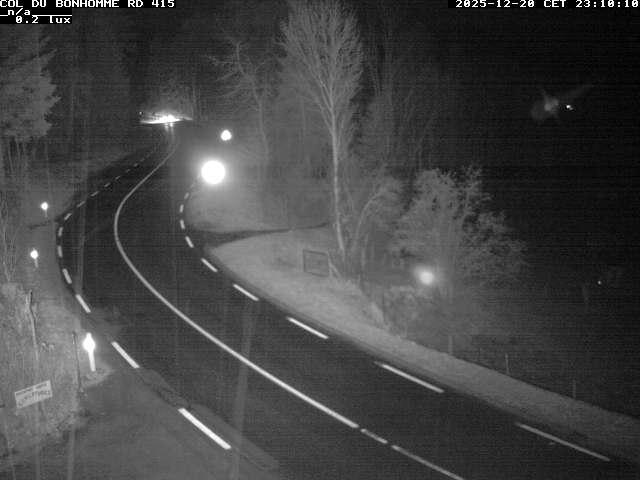 Caméra à proximité du col du Bonhomme sur la D415 à Plainfaing vers l'Alsace