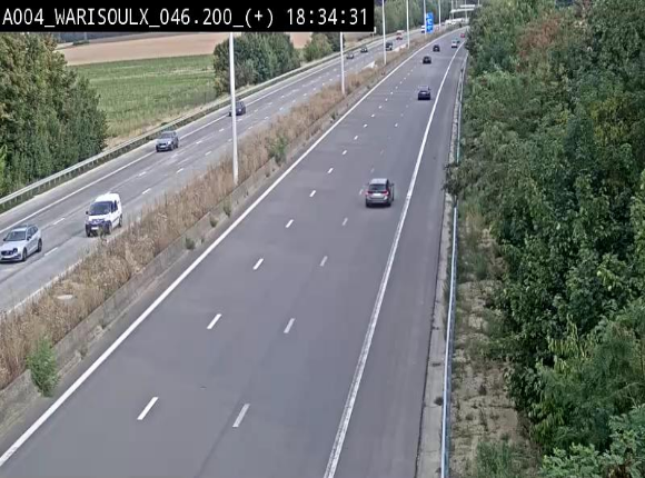 Webcam autoroute Belgique - Warissoulx - E411 - BK 46.2