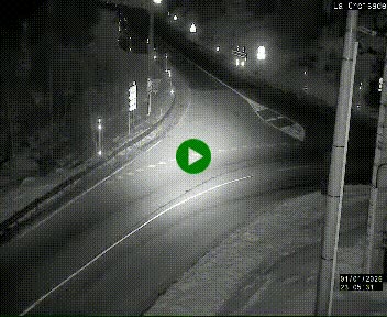 Webcam au carrefour de la croisade, à la jonction entre la N22 et la N320, avant le poste de douane franco-andorrane. Webcam à 1790 mètres d'altitude