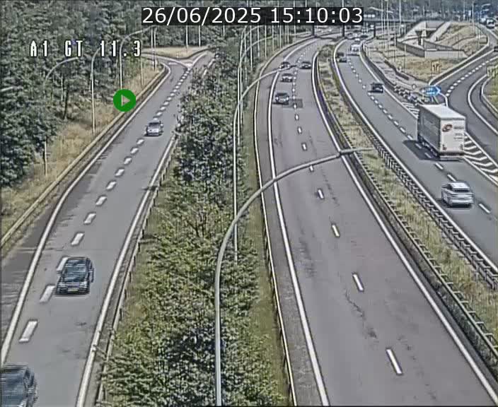 Traffic live webcam Luxembourg Senningerberg - A1 direction Allemagne - BK 11.3