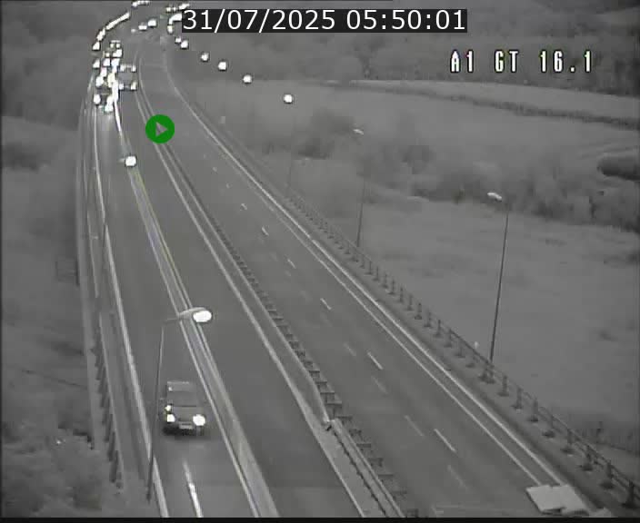 Traffic live webcam Luxembourg Niederanven - A1 direction Allemagne - BK 16.1