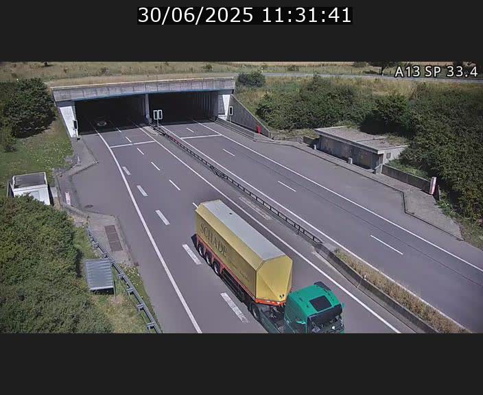 Webcam trafic sur A13 à hauteur d'Altwies en direction de Mondorf-les-bains et en provenance de l'Allemagne