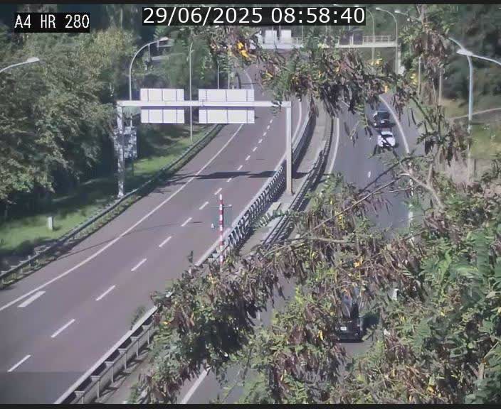 Webcam traffic A4 Luxembourg - BK 0.2 - P+R Bouillon (direction Luxembourg)