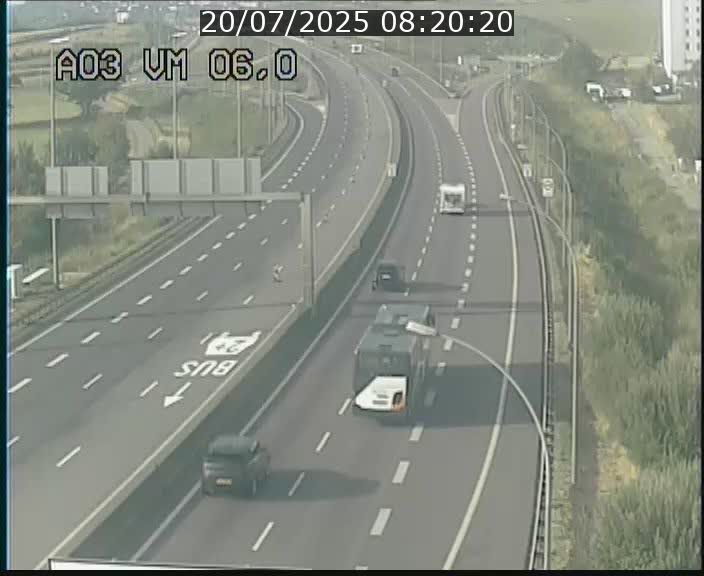 Traffic live webcam Luxembourg Aire de Berchem - A3 - BK 6 - direction France