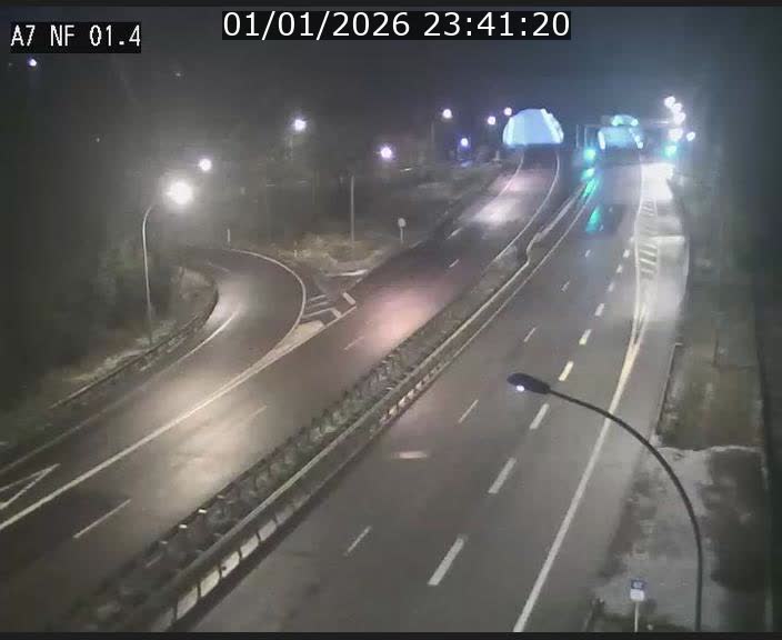 Caméra autoroute Luxembourg A7 - Echangeur Waldhaff - direction Tunnel Stafelter