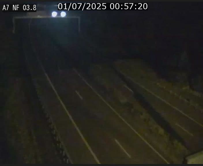 Webcam autoroute A7 au Luxembourg à la sortie du Tunnel Stafelter vers le Nord