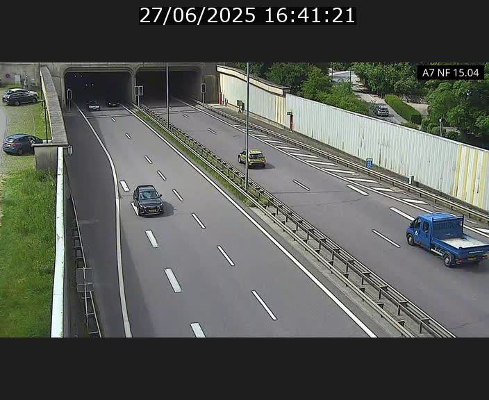 Caméra trafic Luxembourg - A7, Tunnel Mersch, entrée sud, direction Ettelbruck