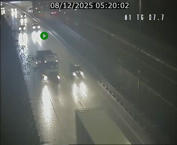 Traffic live webcam Luxembourg Kirchberg - A1 direction Luxembourg-ville - BK 7.7