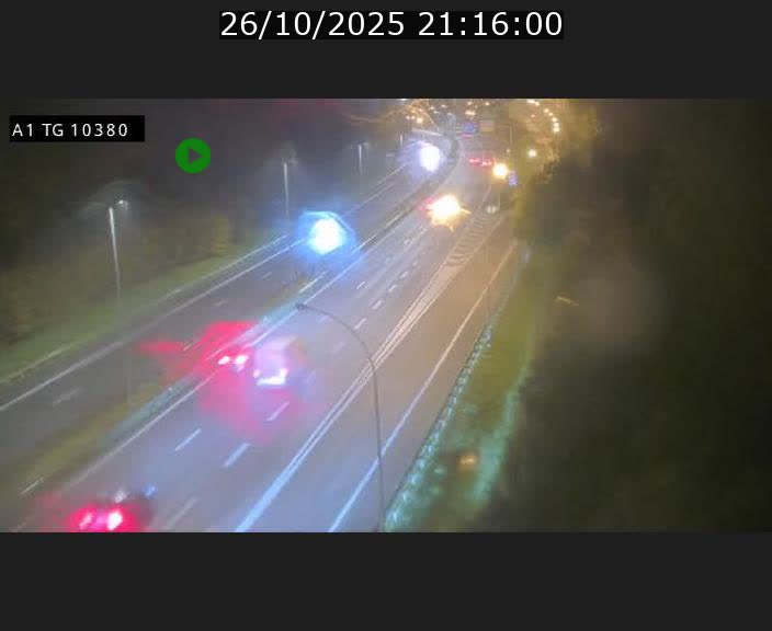 Traffic live webcam Luxembourg Senningerberg - A1 direction Luxembourg Kirchberg - BK 10.3