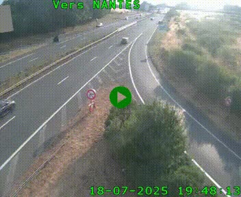 Webcam N147 au nord de Poitiers et à la jonction avec la A10