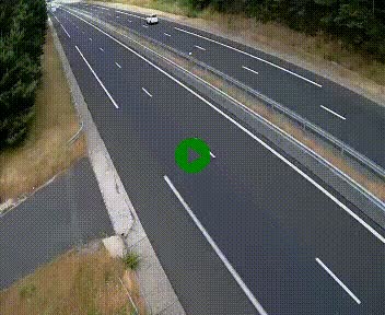 Caméra autoroute A75 à hauteur du col des Issartets en direction de Montpellier