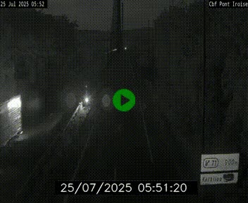 Webcam sur la N165 après le Pont de l'Iroise, à l'entrée de Brest