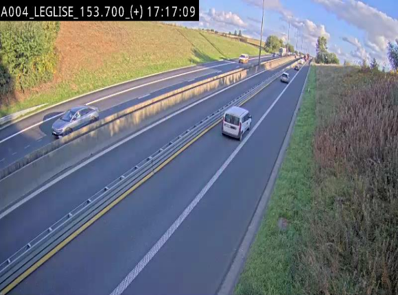 Webcam autoroute E411 à hauteur de Léglise, en direction de Luxembourg