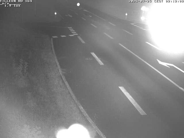 Webcam sur la RD164 à Tilleux. Vue orientée vers Neufchâteau