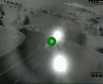 Webcam au carrefour de la croisade, à la jonction entre la N22 et la N320, avant le poste de douane franco-andorrane. Webcam à 1790 mètres d'altitude