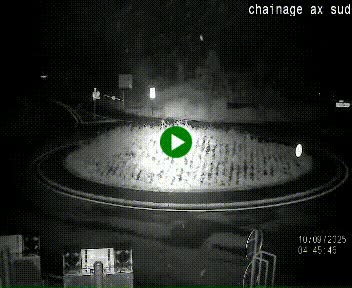 Webcam au nord d'Ax-les-Thermes au niveau de l'aire de chaînage de la N20. Vue orientée vers les Pyrénées, en direction de Pas de la Case