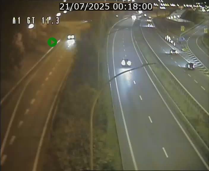 Traffic live webcam Luxembourg Senningerberg - A1 direction Allemagne - BK 11.3