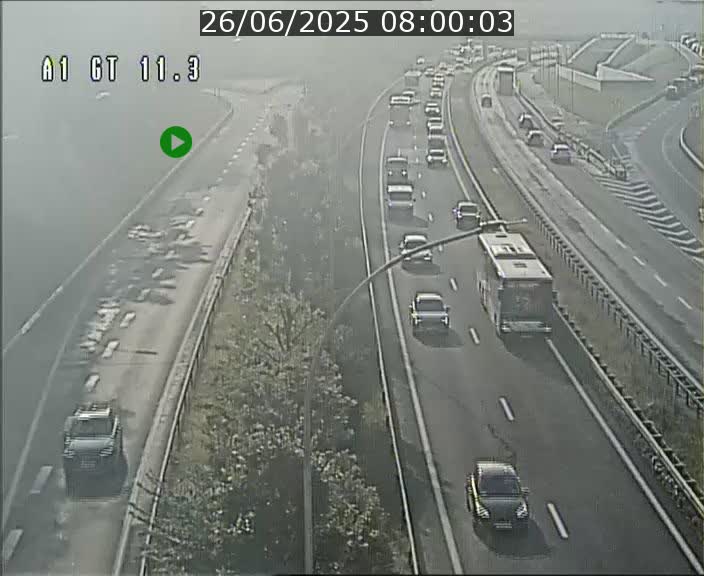 Traffic live webcam Luxembourg Senningerberg - A1 direction Allemagne - BK 11.3