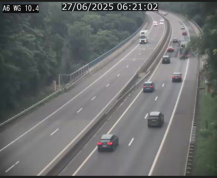 Traffic live webcam Luxembourg Mamer - A6 - BK 10.4 - direction Luxembourg/France/Allemagne