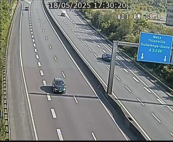 Webcam Autoroute à la Croix de Bettembourg - A3 - BK 9.9 - direction France