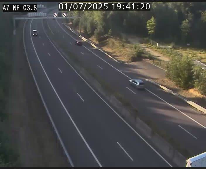 Webcam autoroute A7 au Luxembourg à la sortie du Tunnel Stafelter vers le Nord