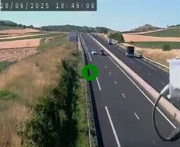 Caméra autoroute A75 à hauteur de Le Crest, en direction de Montpellier