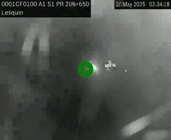 Webcam autoroute A1 à hauteur de Lesquin. Vue orientée vers Lille