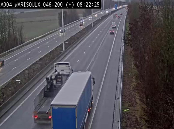 Webcam autoroute Belgique - Warissoulx - E411 - BK 46.2