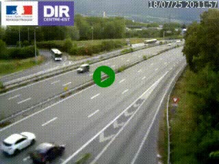 Caméra routière à hauteur de la sortie 15 Chambéry-centre au PK 4,103 en direction d'Albertville