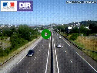Caméra autoroute à Saint-Etienne (Les Littes) à hauteur du Ikea Saint-Etienne sur l'A72 en direction de Roanne