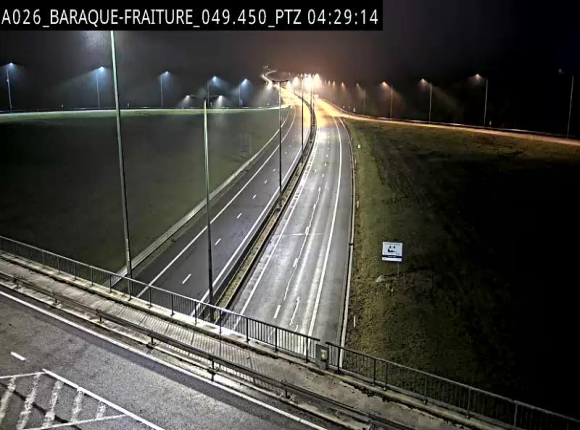 Webcam à la Baraque de Fraiture à la jonction entre l'E25 et la N89 à hauteur de Vielsalm