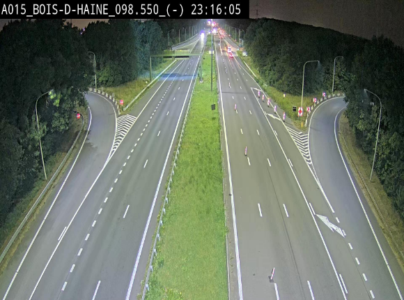 Webcam autoroute Belgique - Bois d'Haine - E42 - BK 98.6