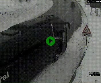 Webcam au carrefour de la croisade, à la jonction entre la N22 et la N320, avant le poste de douane franco-andorrane. Webcam à 1790 mètres d'altitude