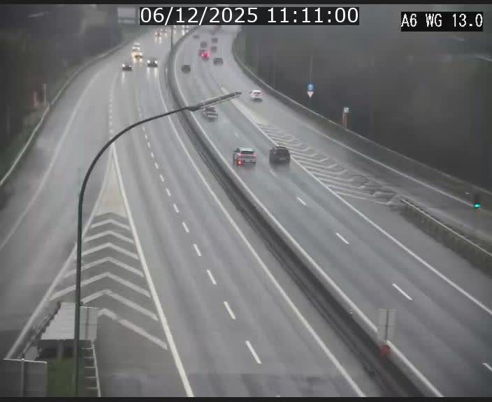 Traffic live webcam Luxembourg Mamer - A6 - BK 13 - direction Luxembourg/France/Allemagne