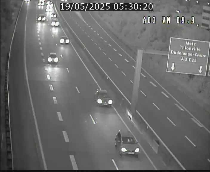Webcam Autoroute à la Croix de Bettembourg - A3 - BK 9.9 - direction France