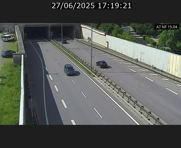 Caméra trafic Luxembourg - A7, Tunnel Mersch, entrée sud, direction Ettelbruck