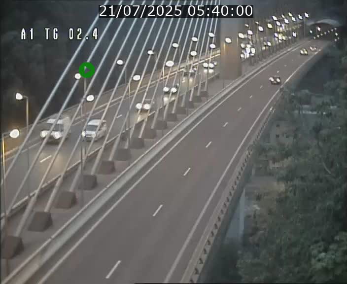Traffic live webcam Luxembourg Sandweiler - A1 direction Luxembourg-ville - BK 2.4