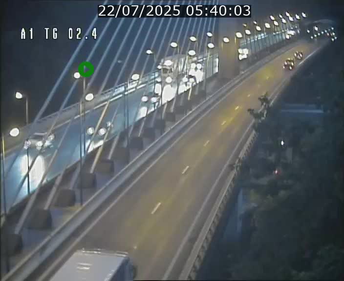 Traffic live webcam Luxembourg Sandweiler - A1 direction Luxembourg-ville - BK 2.4
