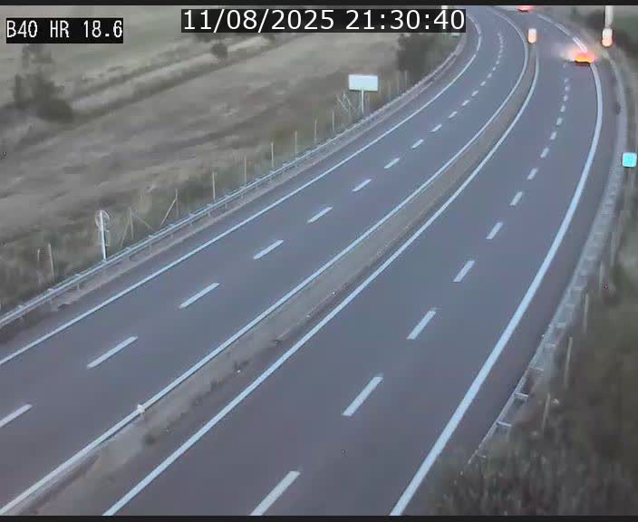 Webcam sur la route de liaison entre Micheville et Esch-Belval à la frontière entre le Luxembourg et la France. Vue orientée vers la Lorraine.