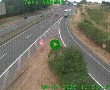Webcam N147 au nord de Poitiers et à la jonction avec la A10