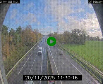 Webcam sur le périphérique de Rennes (N136) à hauteur du quartier Bréquigny, au sud de la ville