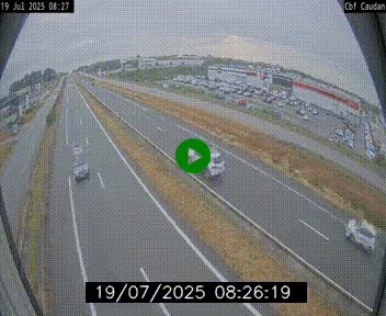 Webcam sur la N165 à hauteur de Caudan, dans le Morbihan.