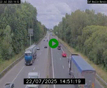 Webcam sur le périphérique de Nantes (N844) entre la Porte de Saint-Luce et la Porte d'Anjou, à l'est de la ville