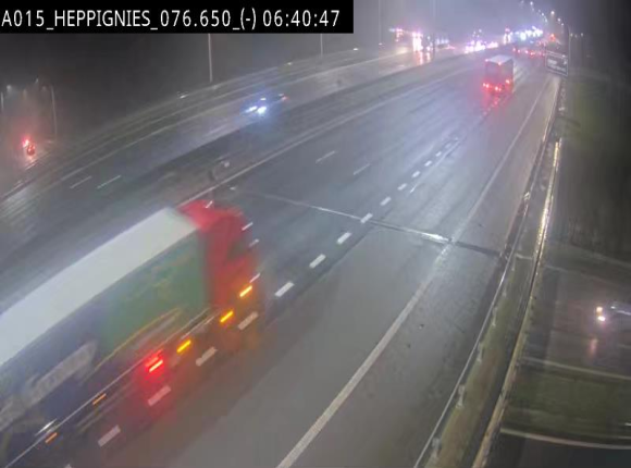 Webcam autoroute Belgique - Heppignies - E42 direction Namur - BK 76.4