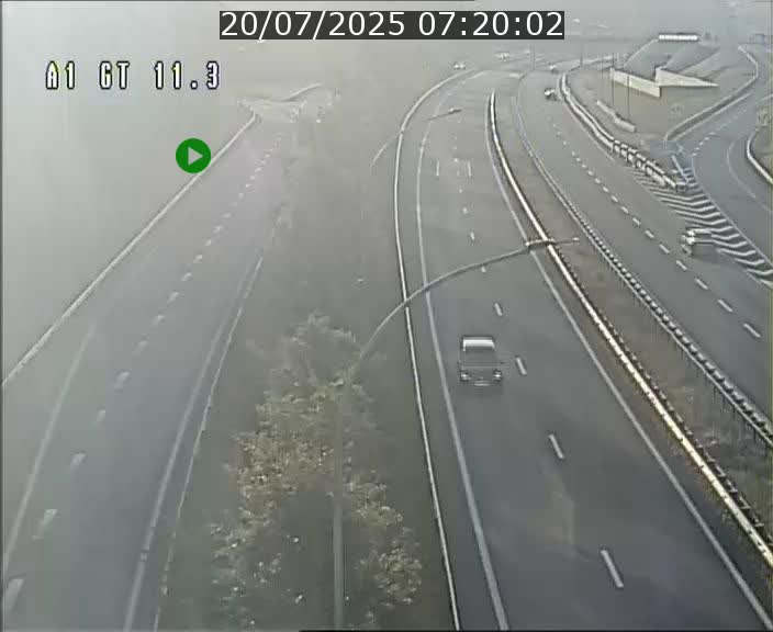 Traffic live webcam Luxembourg Senningerberg - A1 direction Allemagne - BK 11.3